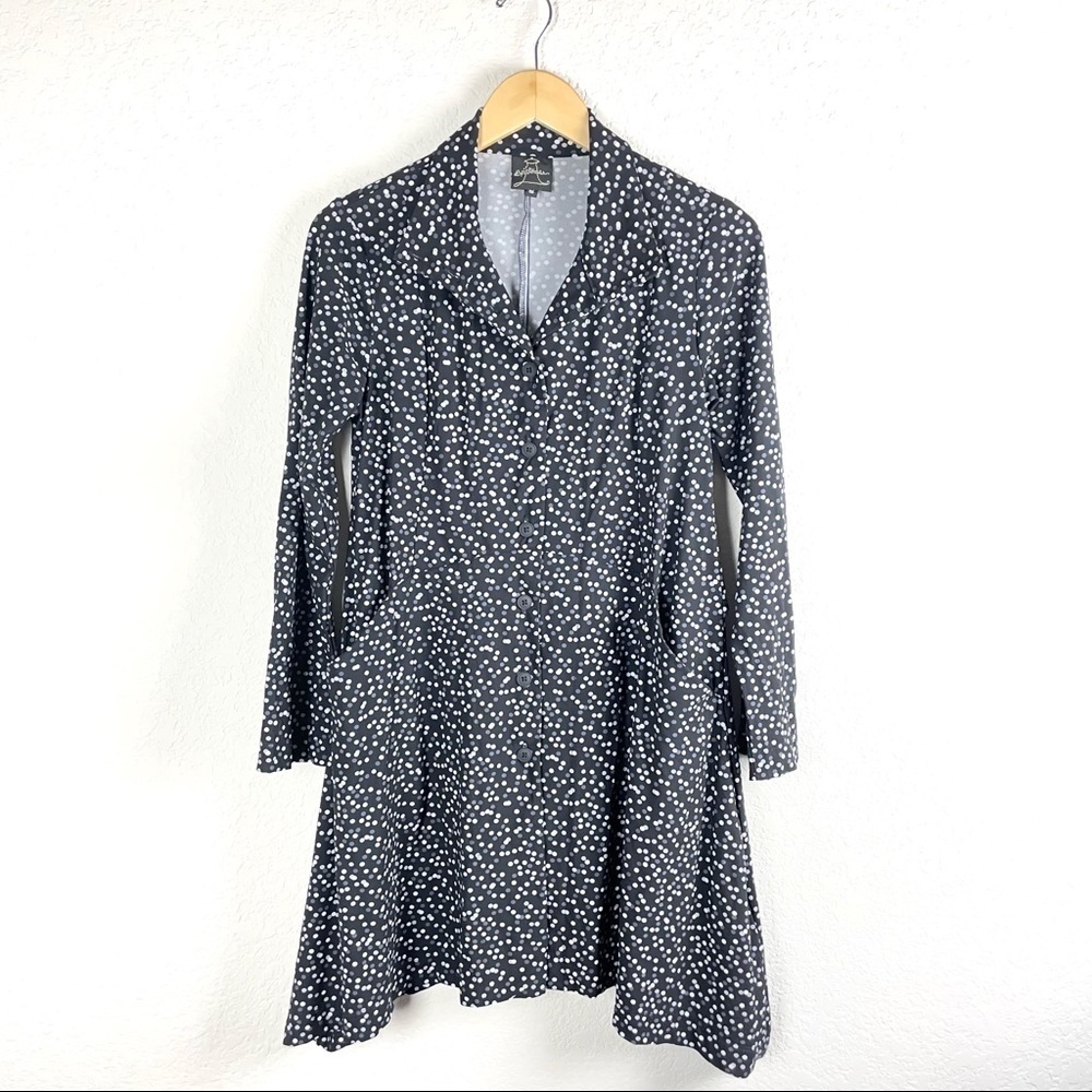 Spirit House Dress Womens Small Polka Dot Lagenlook
